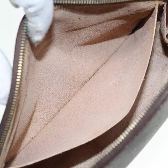 LOUIS VUITTON Monogram Trousse Demi Ronde Cosmetic Pouch LV Auth - Picture 16 of 16